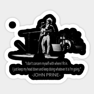 john prine concert Sticker